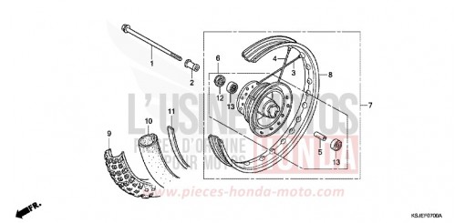 FRONT WHEEL CRF100FB de 2011